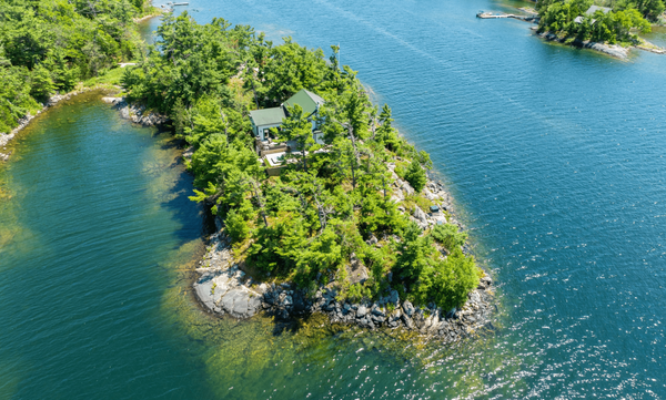 This Island Is For Sale - And It Comes With A Restored 110 Year Old Cabin